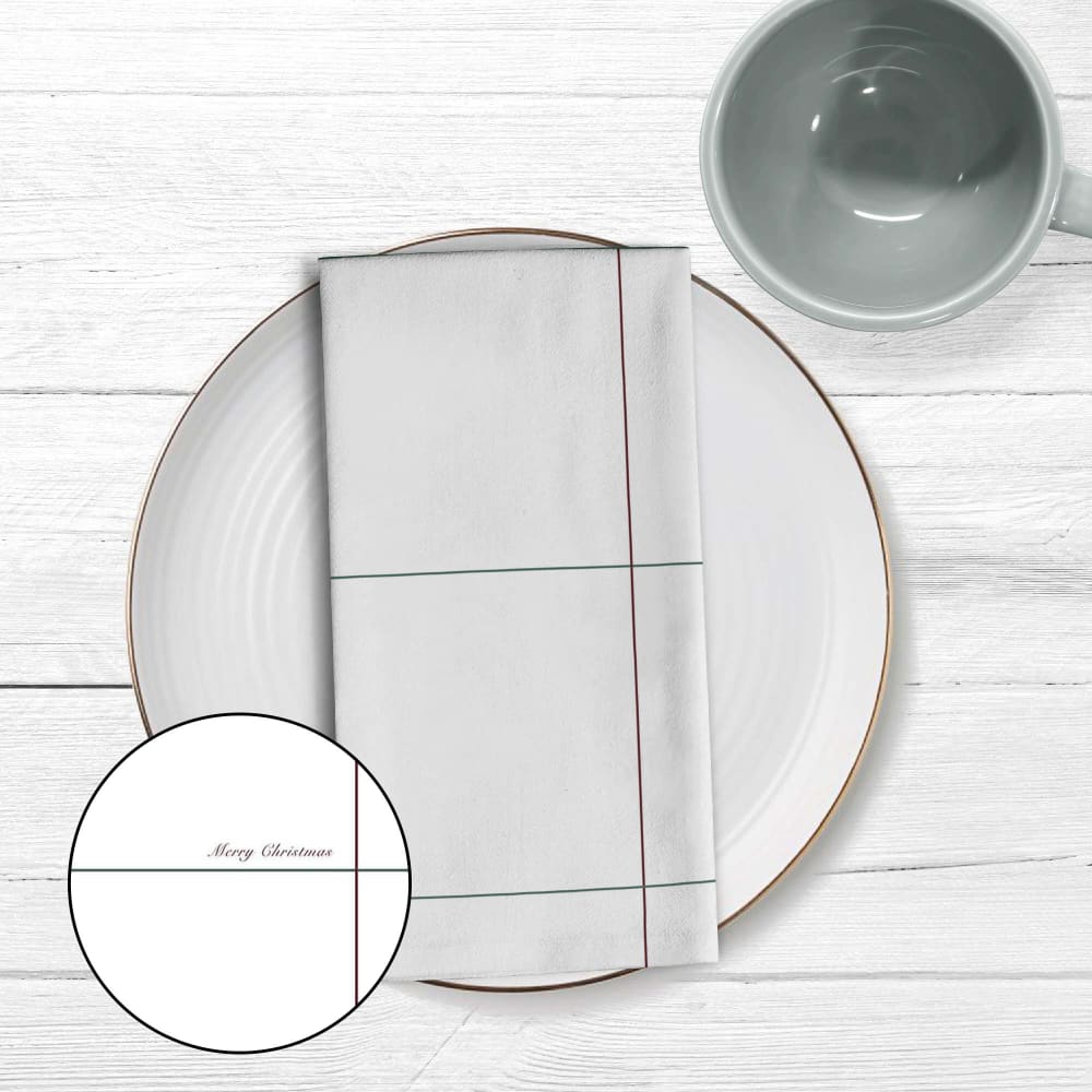 Pack 2 unidades paño de cocina navidad 100% algodón - 45x70 cm