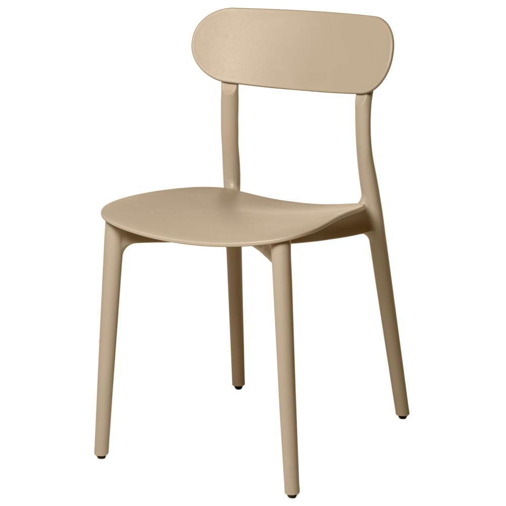 Koketto Home Stuhl aus Polypropylen in Beige. Beige Pc - Polycarbonat
