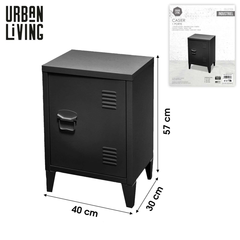Casier 1 porte noir