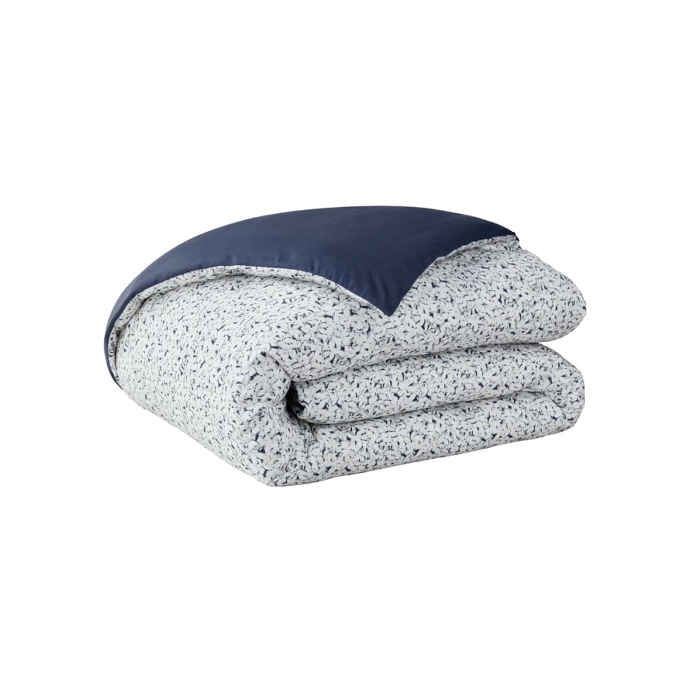 Housse de couette en satin de coton bleu 240x220 — vue 3