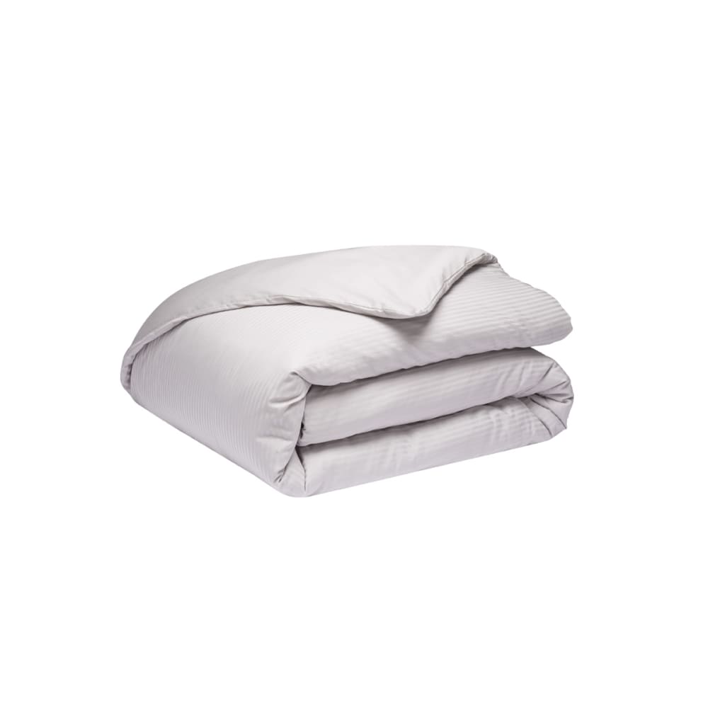 Housse de couette en satin de coton gris 200x200 — vue 3