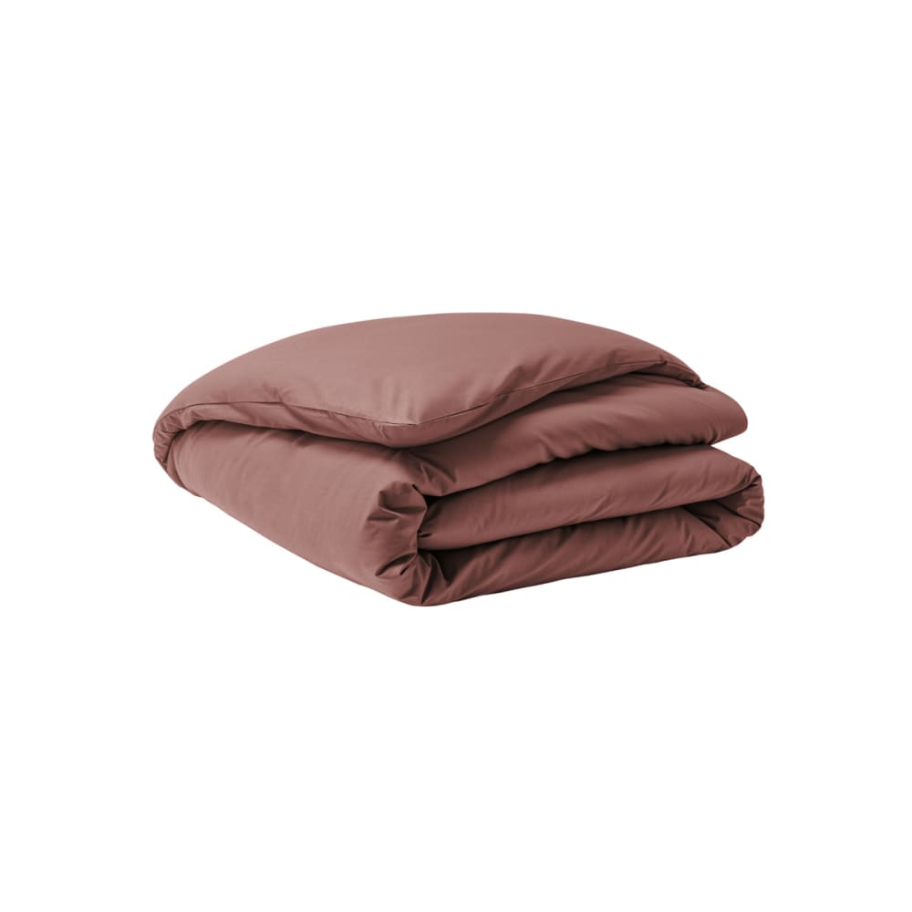 Parure de lit en percale de coton bois de rose 260x240 — vue 3