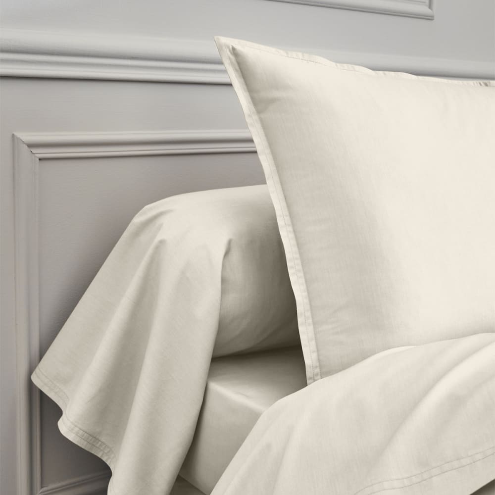 Drap plat en percale de coton meringue 270x300 — vue 4