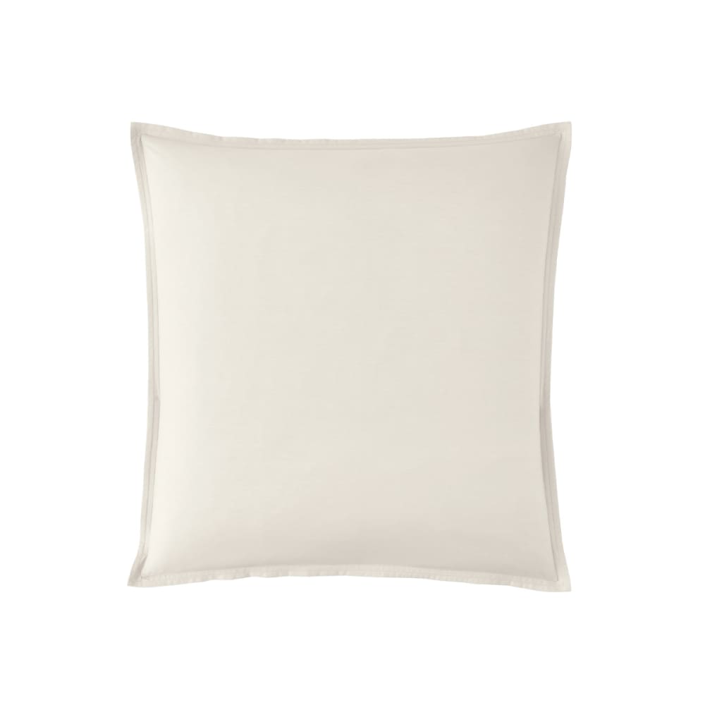 Taie d'oreiller en percale de coton meringue 65x65
