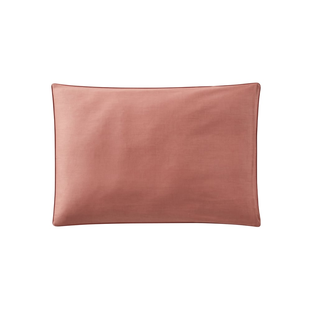 Taie d'oreiller en percale de coton rouge 50x75 — vue 4