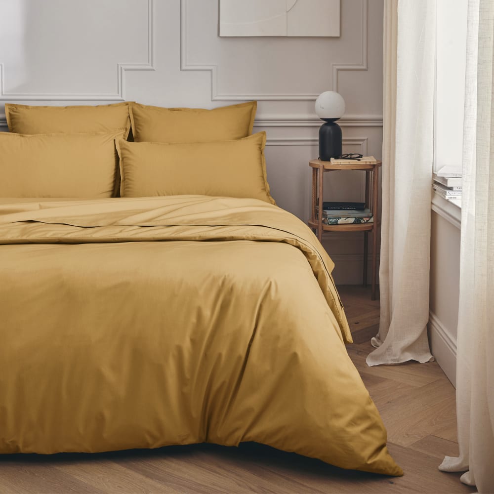 Taie d'oreiller en percale de coton sahara 65x65 — vue 3