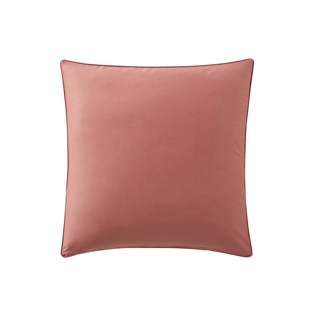 Taie d'oreiller en percale de coton rouge 65x65 — vue 4