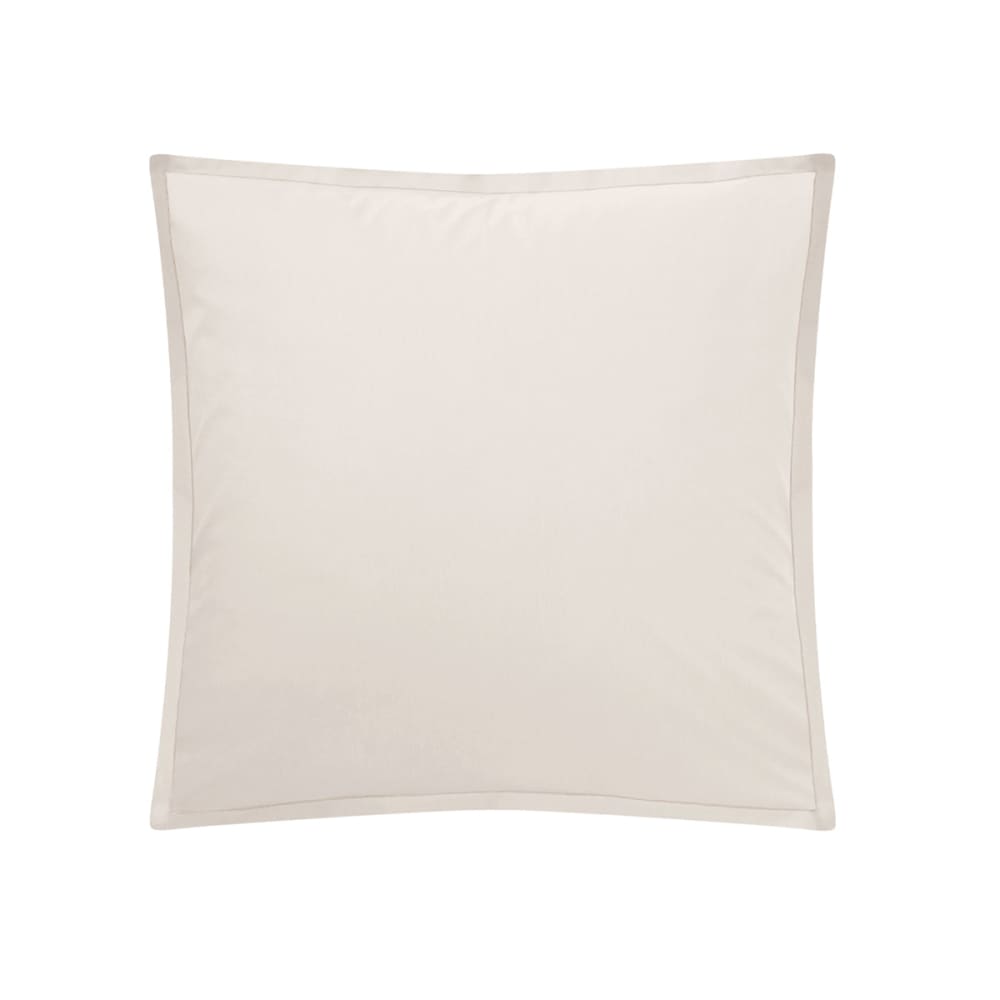Taie d'oreiller en coton beige 65x65