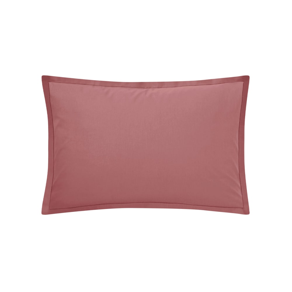Taie d'oreiller en coton rose 50x70