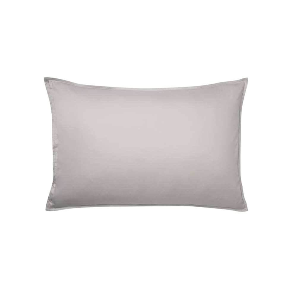Taie d'oreiller en satin de coton gris 50x75 — vue 4