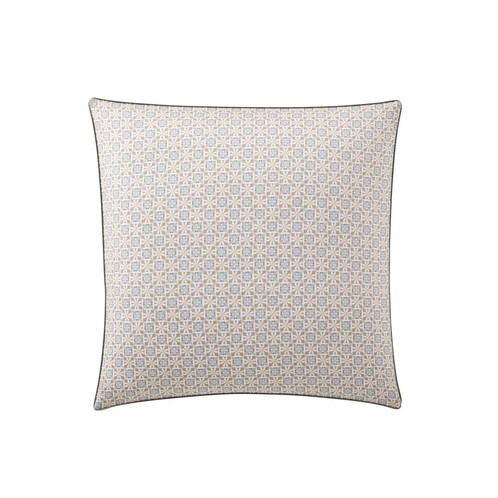 Taie d'oreiller en percale de coton beige 65x65