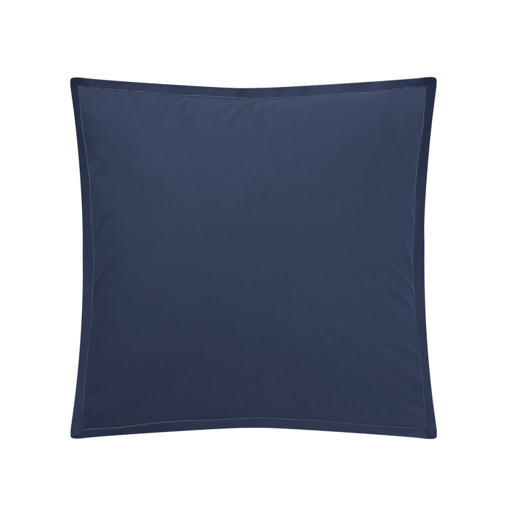 Taie d'oreiller en coton bleu 65x65