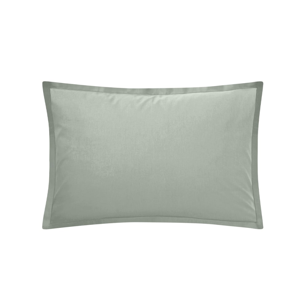 Taie d'oreiller en coton vert 50x70