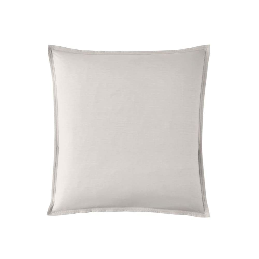 Taie d'oreiller en percale de coton gris perle 65x65