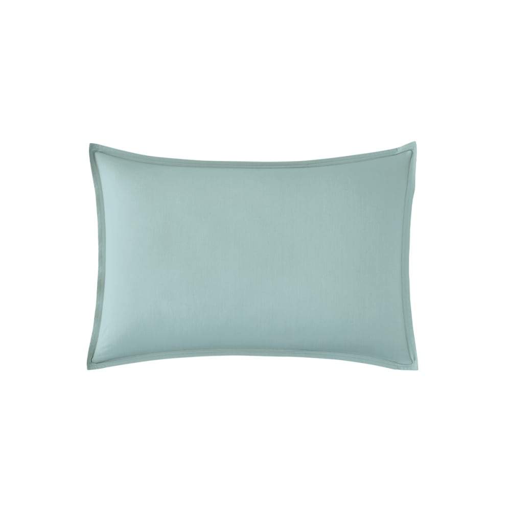 Taie d'oreiller en percale de coton bleu archipel 50x70