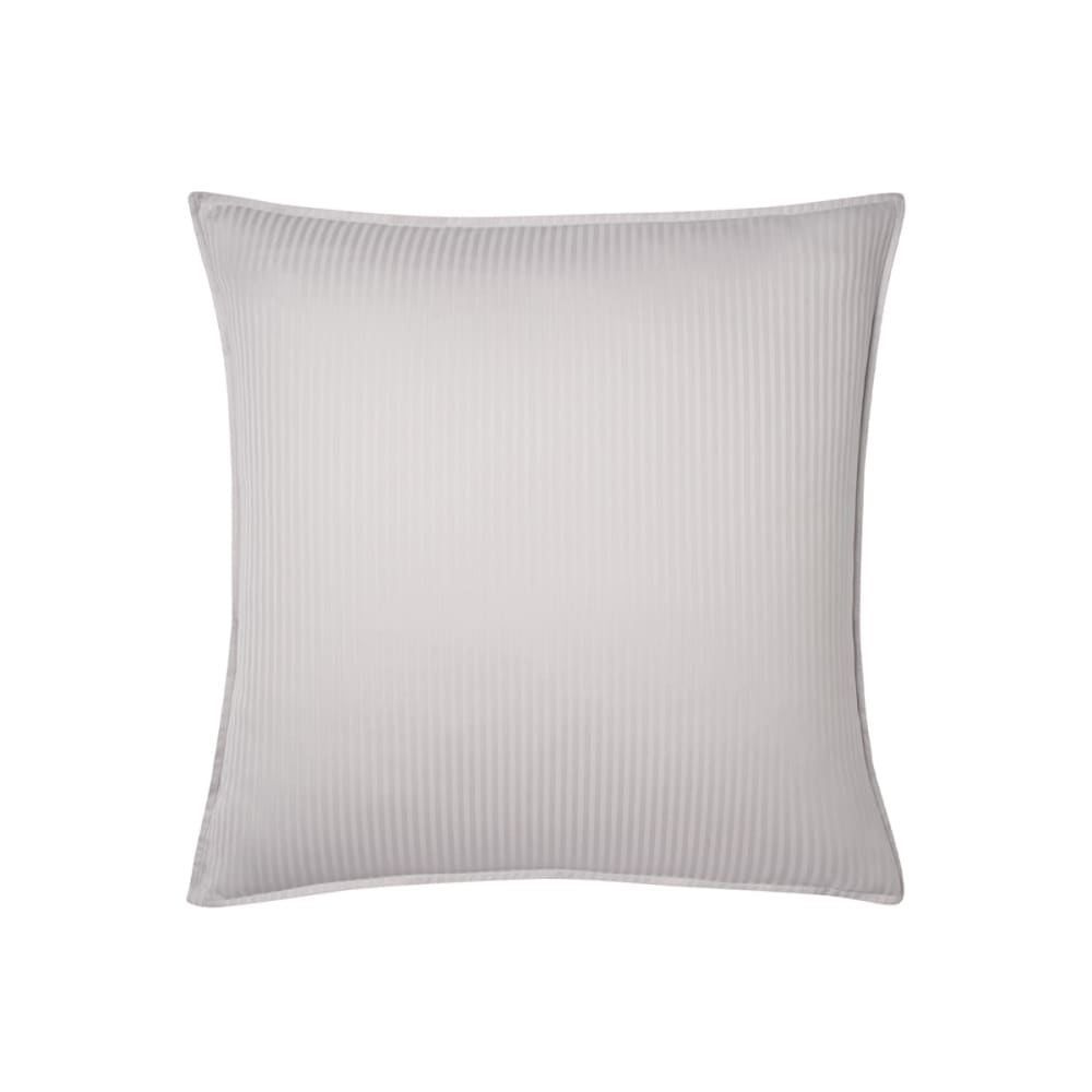 Taie d'oreiller en satin de coton gris 65x65