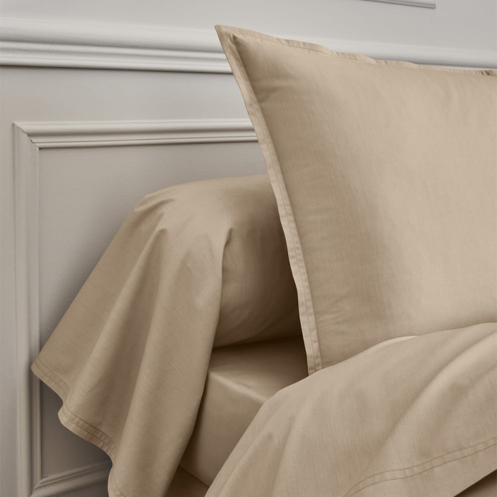 Drap plat en percale de coton lin 240x300 — vue 4
