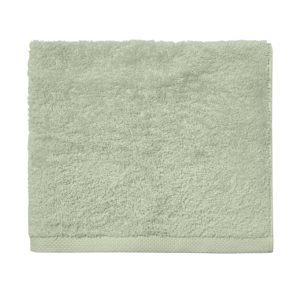 Serviette de bain en coton sauge 55x100