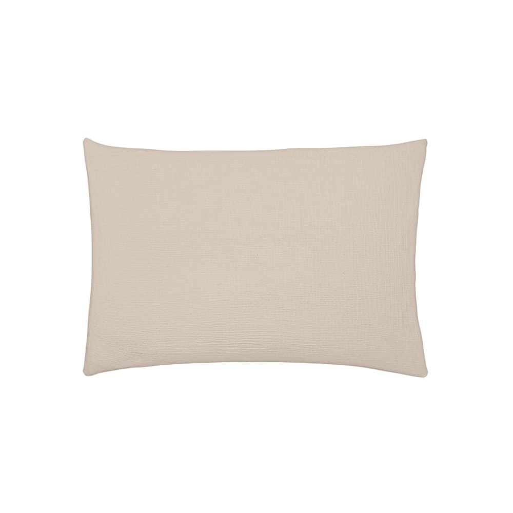 Essix Taie d'oreiller en gaze de coton beige 50x75 style contemporain Beige Coton - 75x75x50cm
