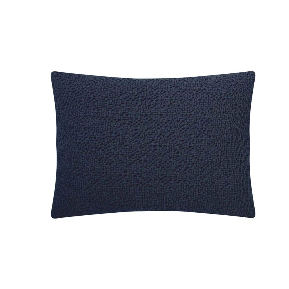 Housse de coussin en coton bleu 40x60