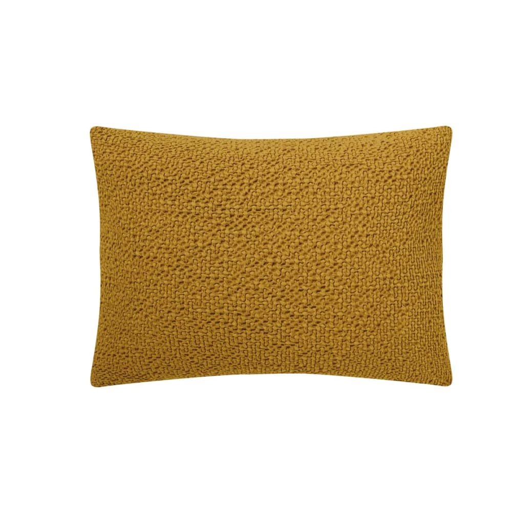 Housse de coussin en coton jaune 40x60