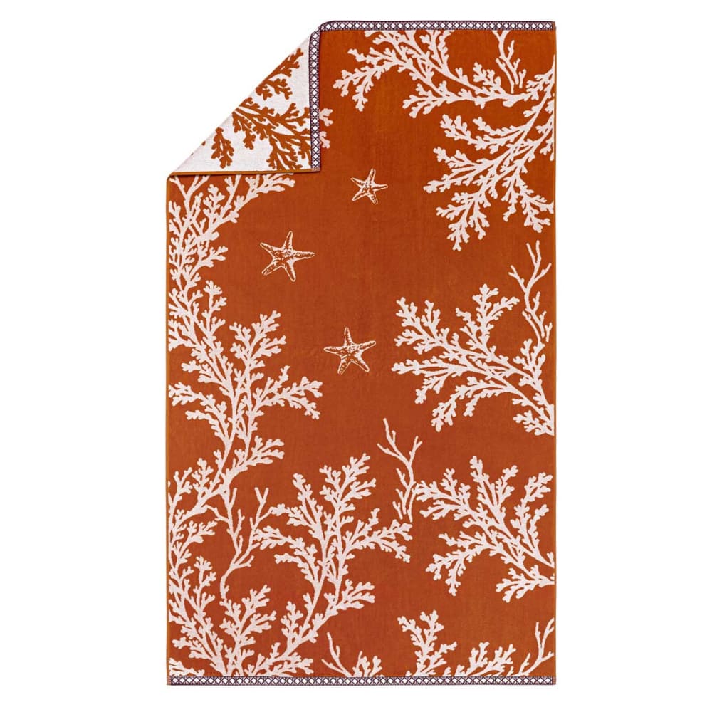 Drap de plage en coton bio orange 100x180 - Maisons du Monde