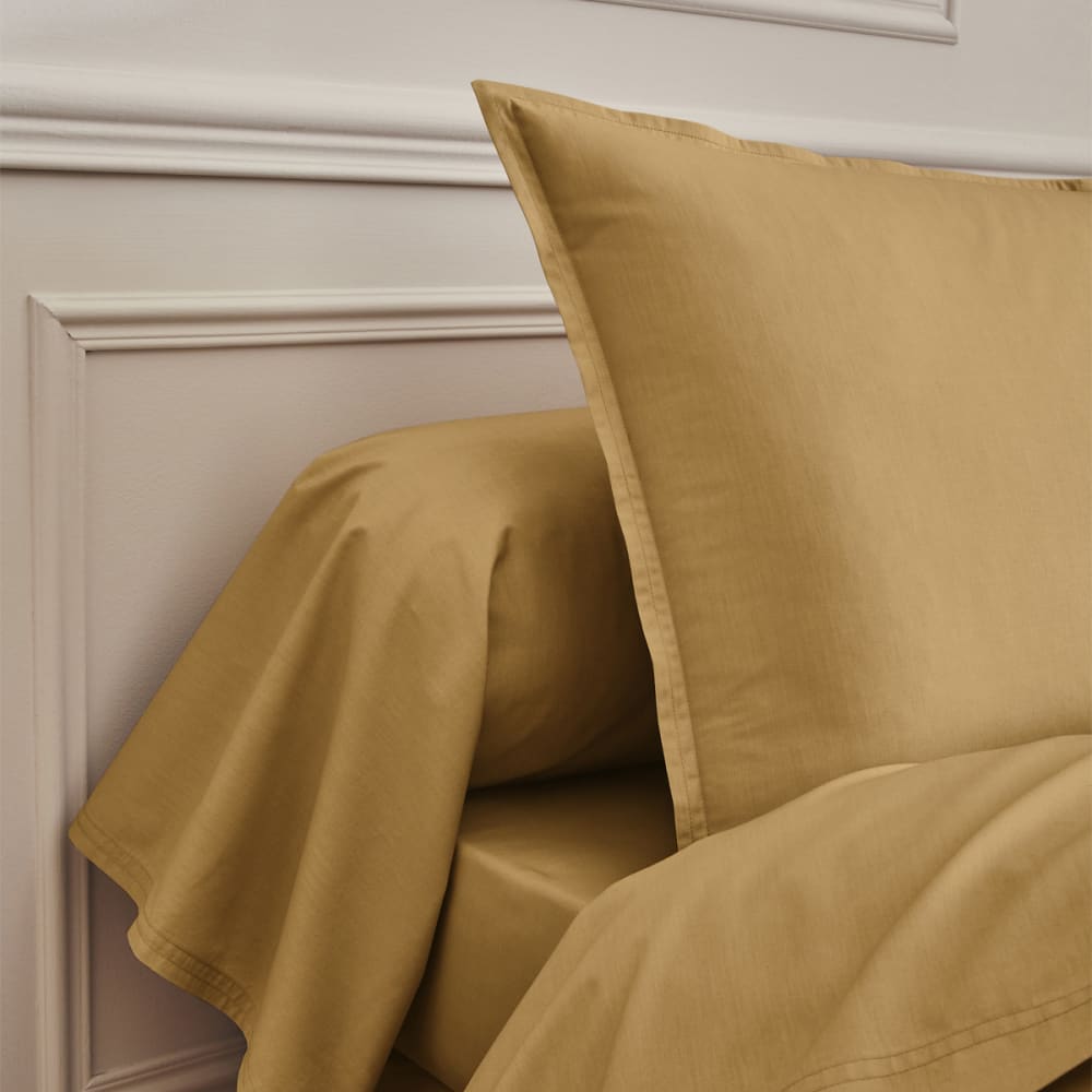Drap plat en percale de coton sahara 240x300 — vue 4