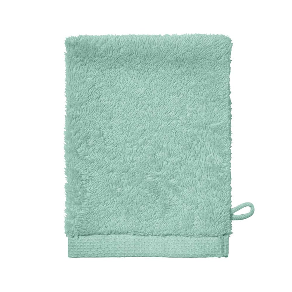 Essix Gant de toilette en coton lagune 16x21 style contemporain Bleu
