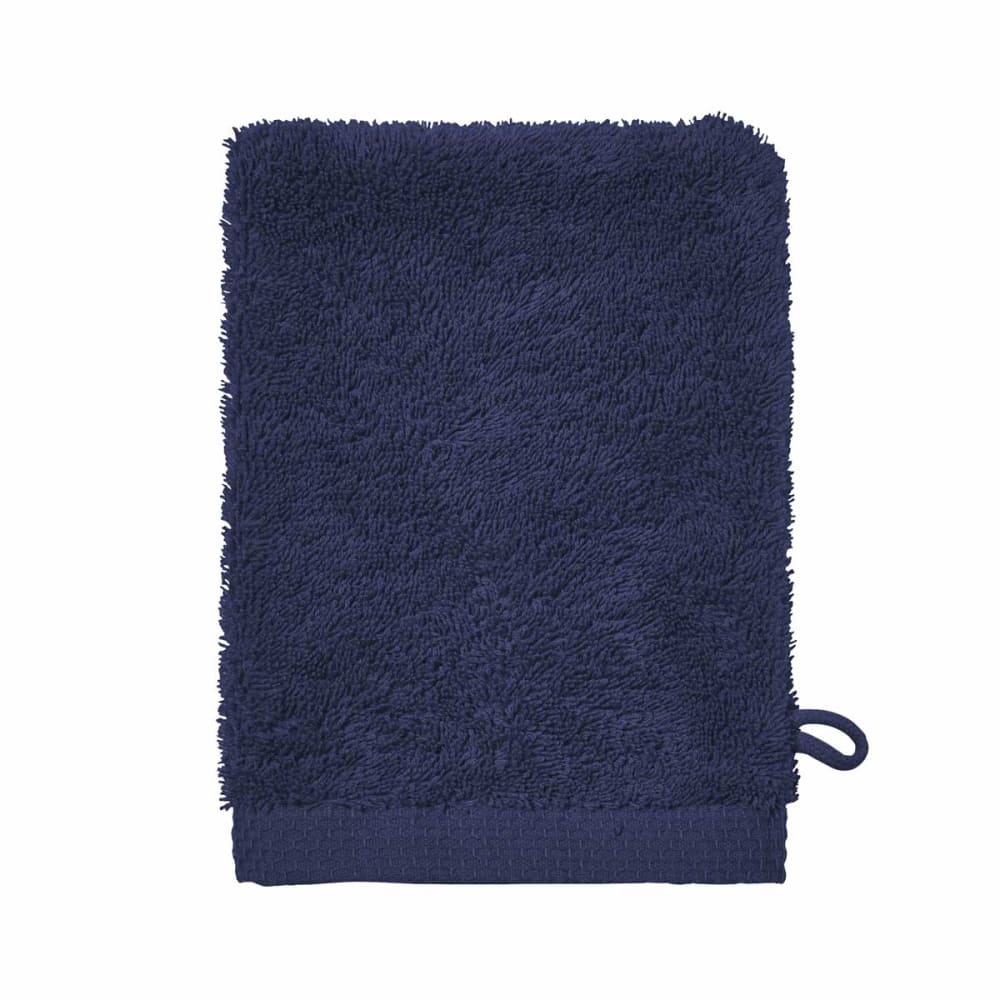 Essix Gant de toilette en coton nocturne 16x21 style contemporain Bleu
