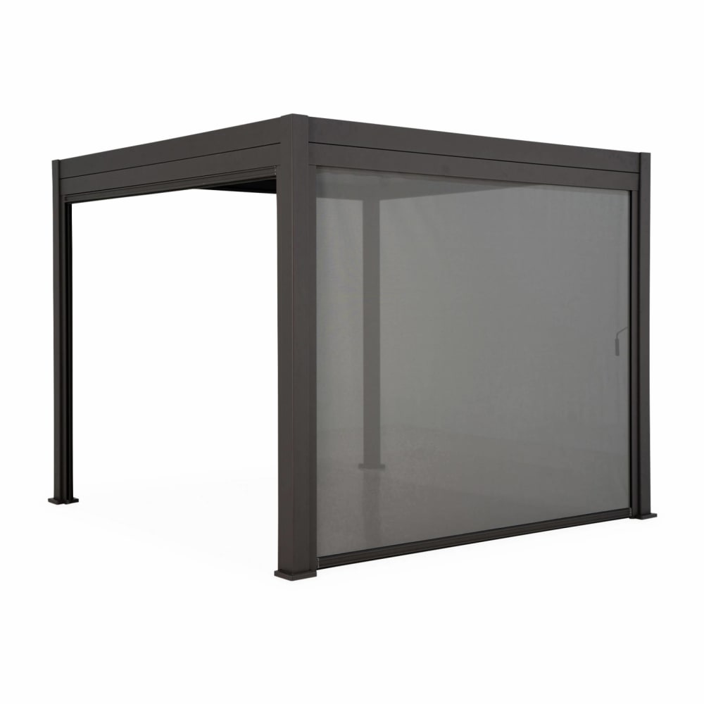 Pergola bioclimatique 300x400cm + store 400cm - Maisons du Monde