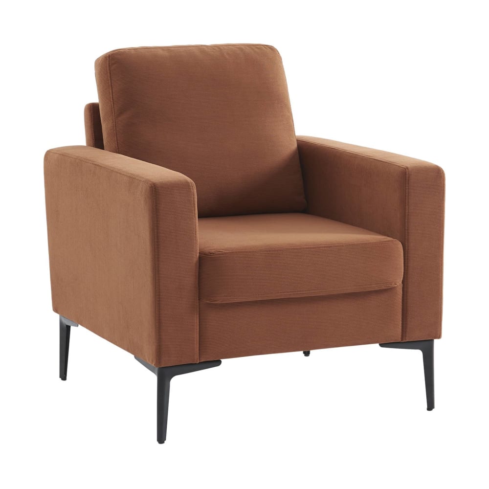 fauteuil en velours côtelé