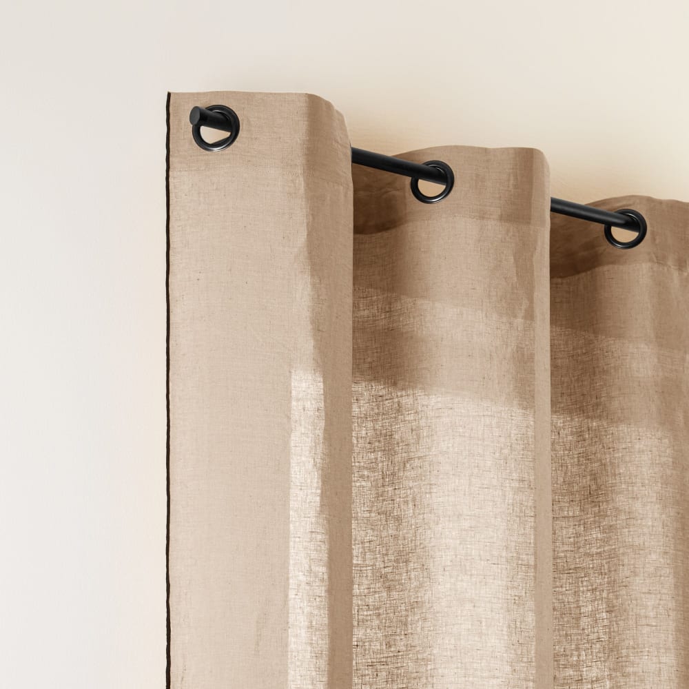 Rideau en lin beige 200x280 cm - Maisons du Monde