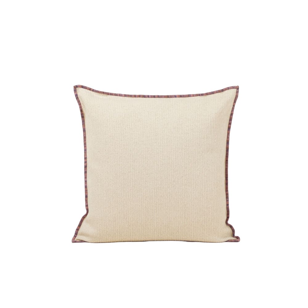 Madura Housse de coussin en coton naturel 40x40 cm style inspirations d'ailleurs Beige