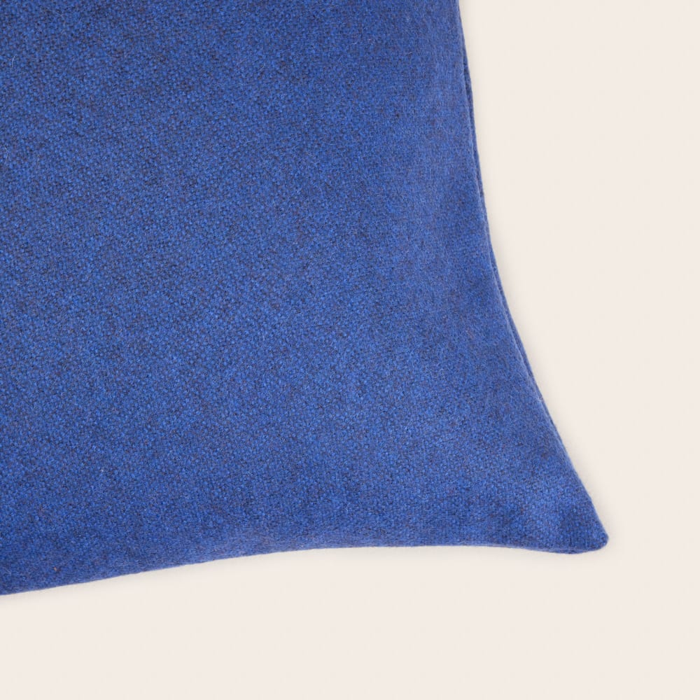 Housse de coussin en laine bleu 50x50 cm - Maisons du Monde