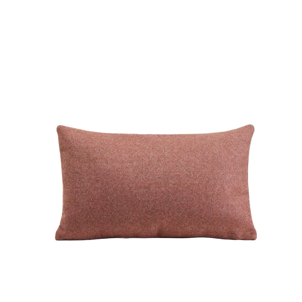 Housse de coussin en laine rose 28x47 cm