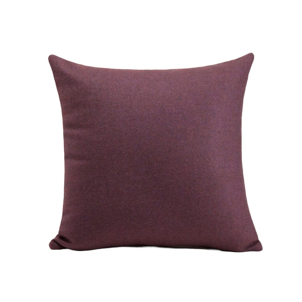 Housse de coussin en laine violet 50x50 cm