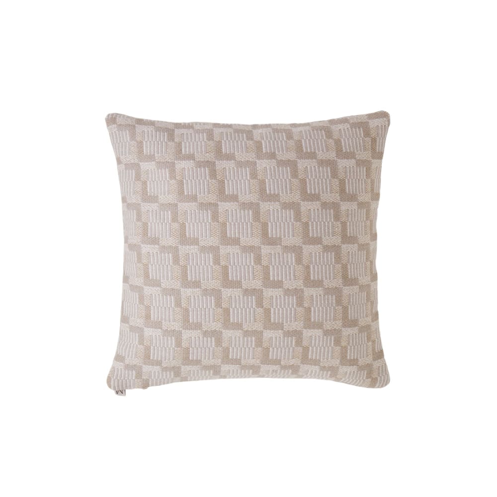 Housse de coussin en laine beige 40x40 cm