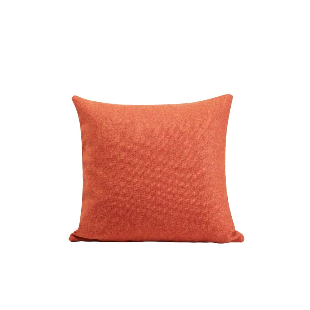 Housse de coussin en laine orange 40x40 cm