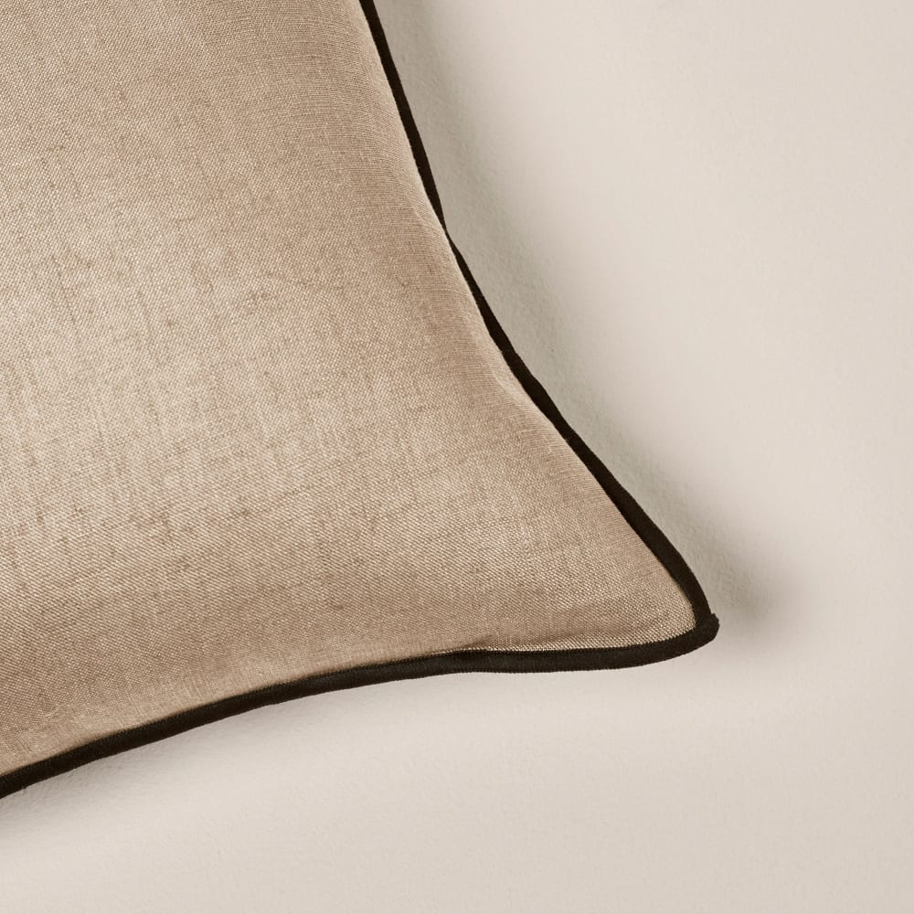 Housse de coussin en lin beige 50x50 cm - Maisons du Monde