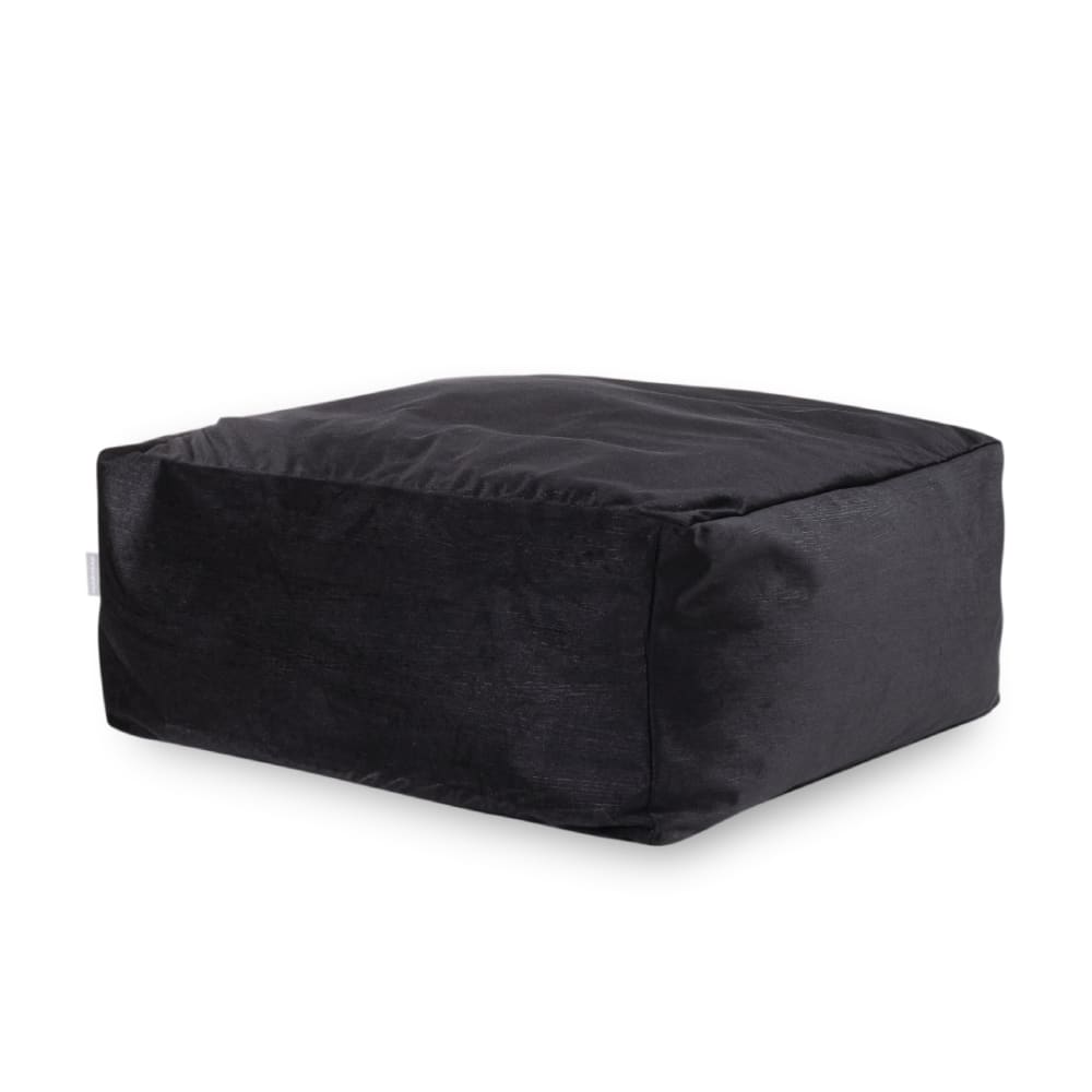 Pouf velours noir 50x50x25 cm Pouf velours noir 50x50x25 cm