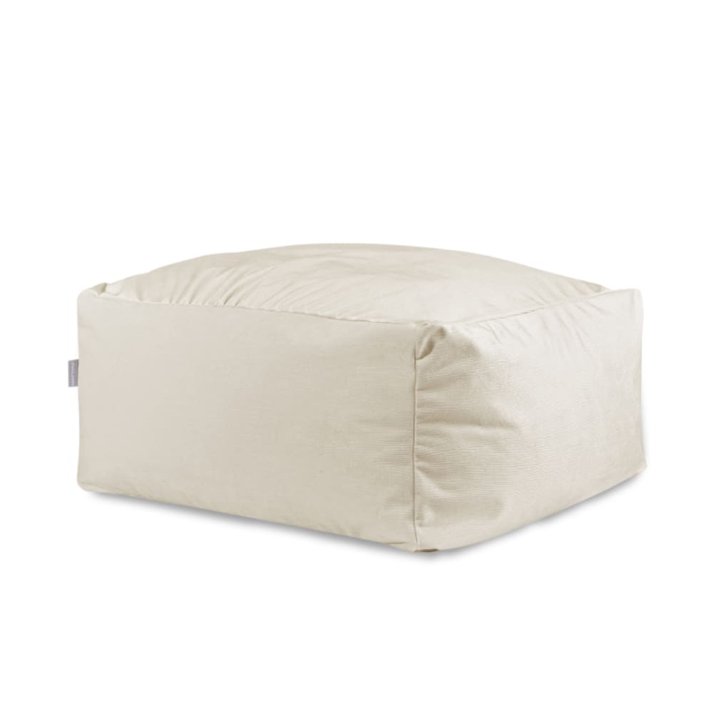 Pouf velours blanc 50x50x25 cm Pouf velours blanc 50x50x25 cm