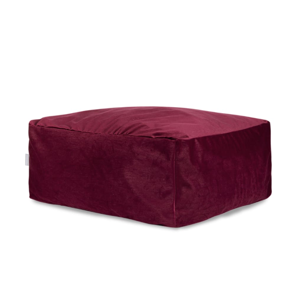 Pouf velours vin 50x50x25 cm Pouf velours vin 50x50x25 cm