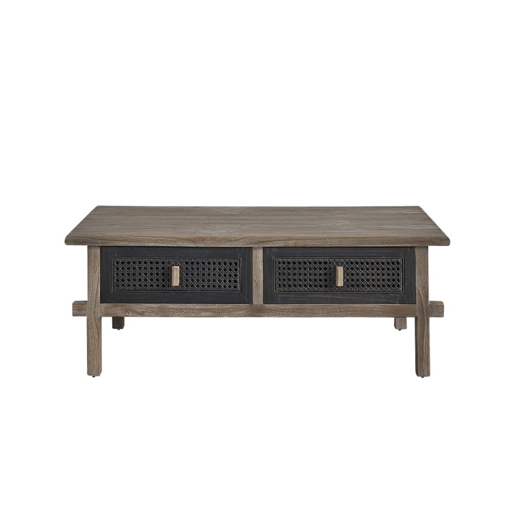 Table basse rectangulaire en pin massif recyclé - Maisons du Monde