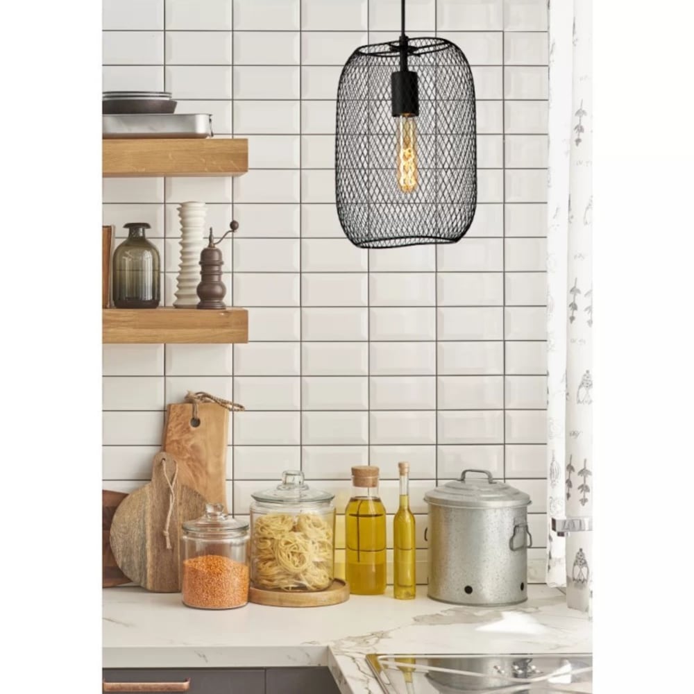 Suspension Led noire — vue 3