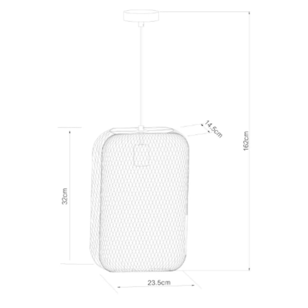 Suspension Led noire — vue 4