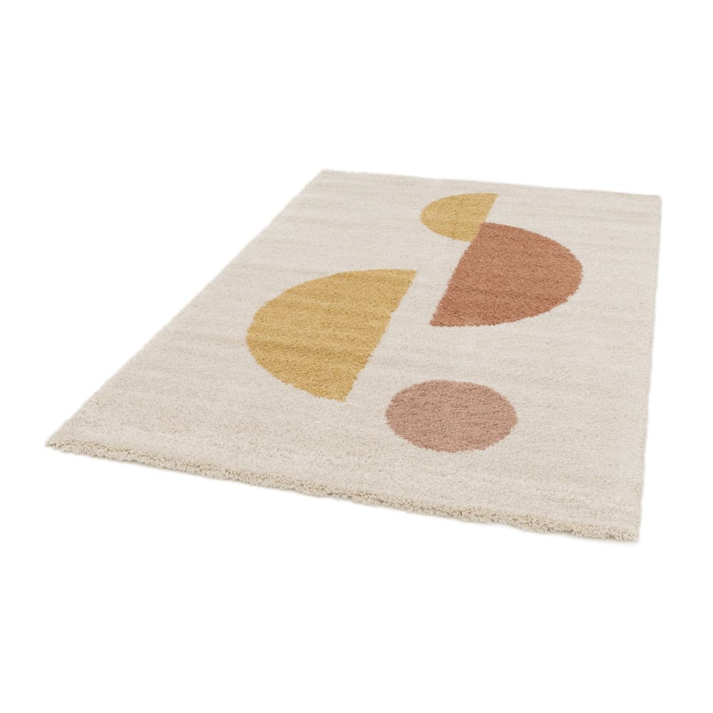 Tapis contemporain à motif géométrique - 200x290cm écru polypropylène — vue 3