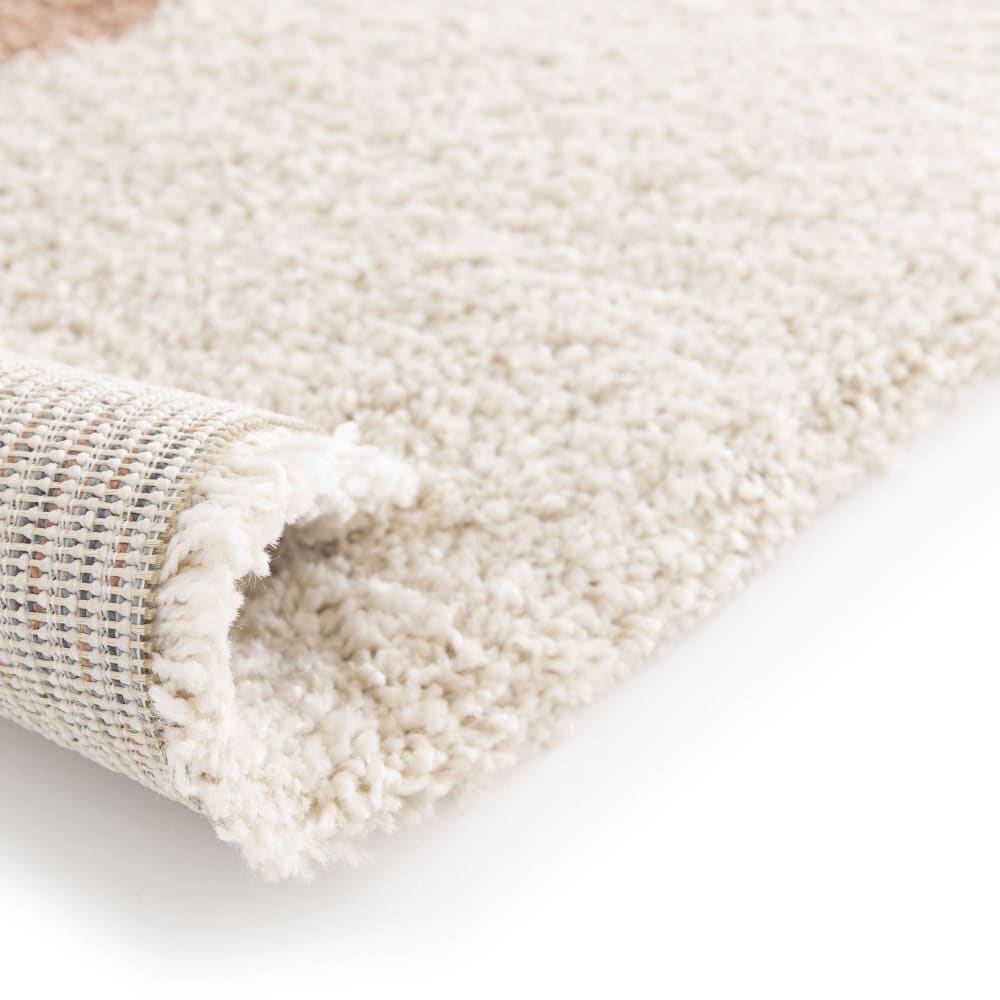 Tapis contemporain à motif géométrique - 200x290cm écru polypropylène — vue 4