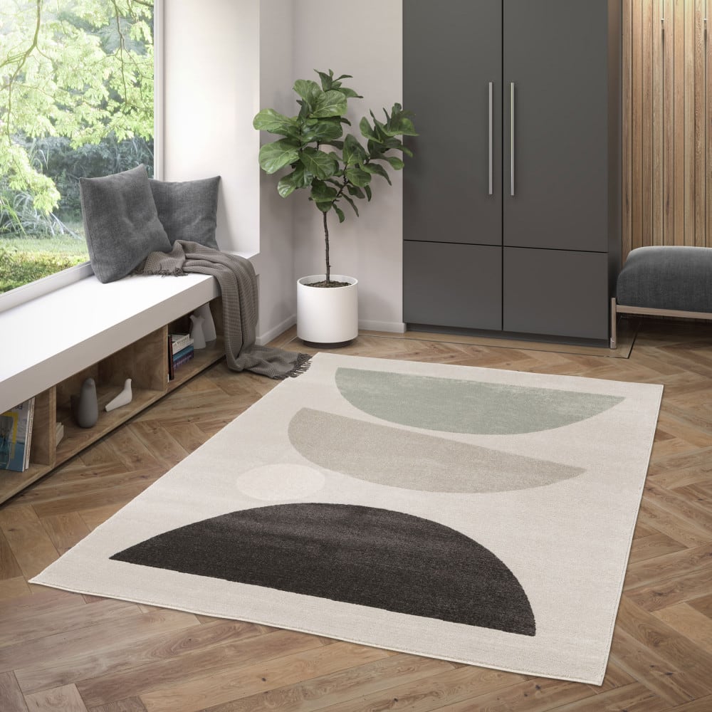 Tapis contemporain géométrique - 160x230cm multicolore polypropylène - Maisons du Monde