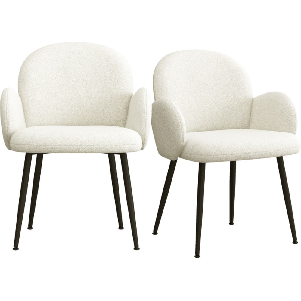 Moloo Stoffstuhl Cozy Ecru (x2) style modern Weiß Stoff