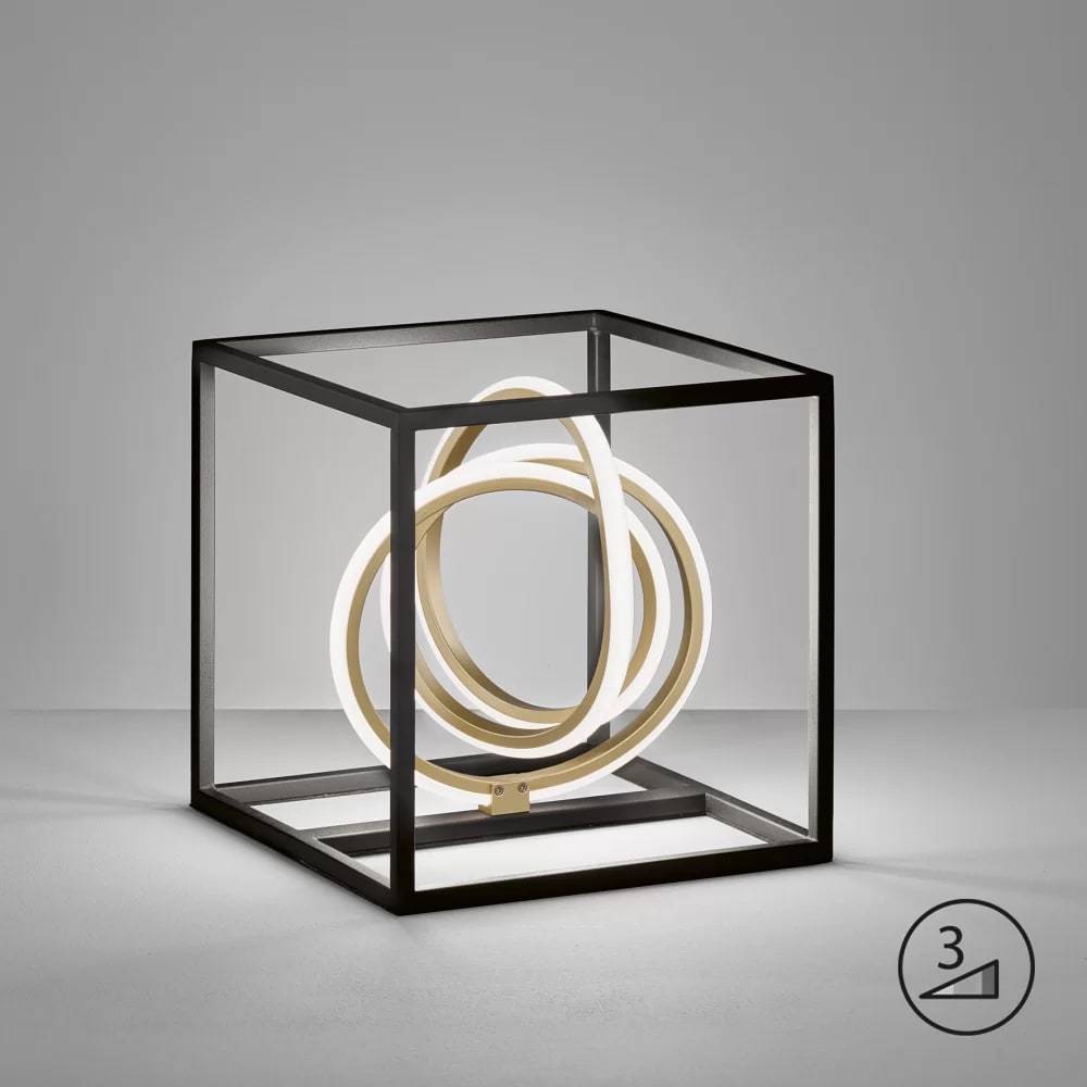 Lampe de table noir Led dimmable — vue 3